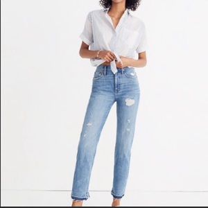 Madewell classic straight jeans
